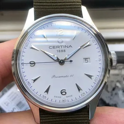 Certina DS 41mm Stainless steel White