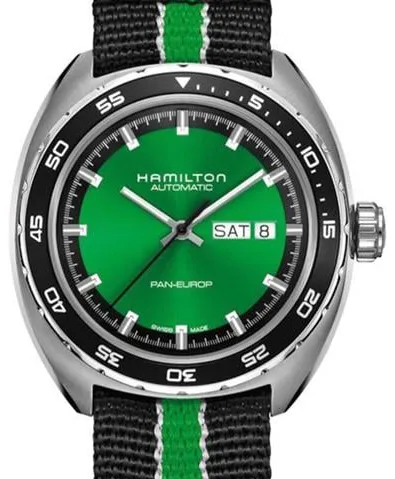 Hamilton Pan Europ H35415761 42mm Stainless steel Green 1
