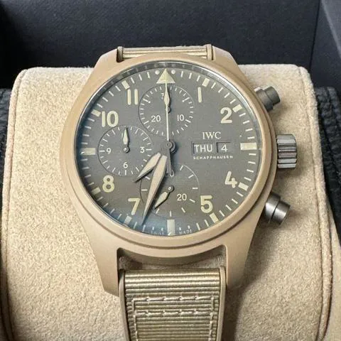 IWC Pilot Chronograph Top Gun IW389402 41mm Ceramic Brown