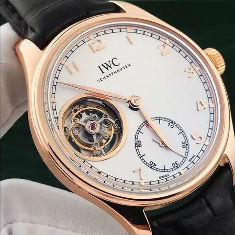 IWC Portuguese Tourbillon IW546302 43mm Rose gold Silver