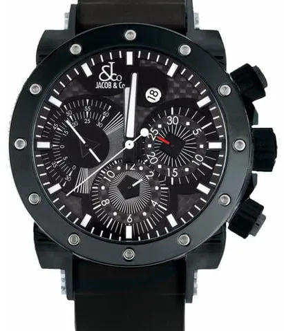 Jacob & Co. 46.5mm Stainless steel Black