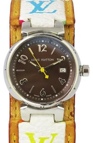 Louis Vuitton Q1211 27mm Stainless steel Brown