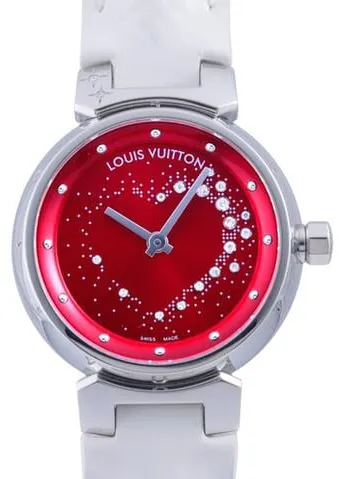 Louis Vuitton Q12M2 27mm Stainless steel Red