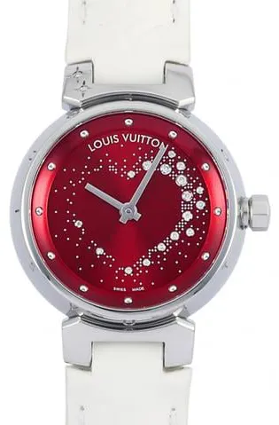 Louis Vuitton Q12M2 27mm Stainless steel Red