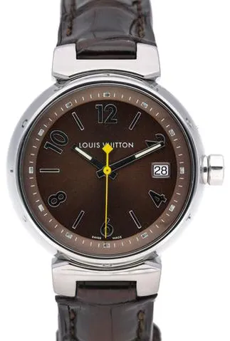 Louis Vuitton Q1311 33mm Stainless steel Brown