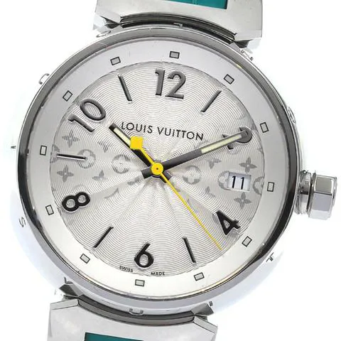 Louis Vuitton Q1313 34mm Stainless steel Silver