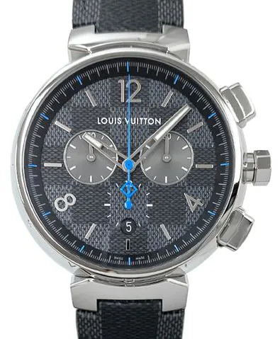 Louis Vuitton Tambour Damier Graphite Race QA094 44mm Stainless steel Gray