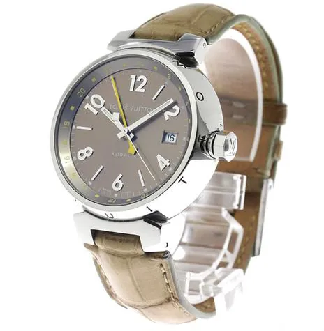 Louis Vuitton Tambour Q1132 39mm Stainless steel Brown 1