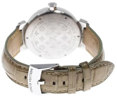 Louis Vuitton Tambour Q1132 39mm Stainless steel Brown 3