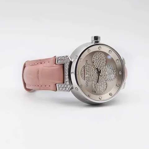 Louis Vuitton Tambour Q131P 34mm Stainless steel Silver 7