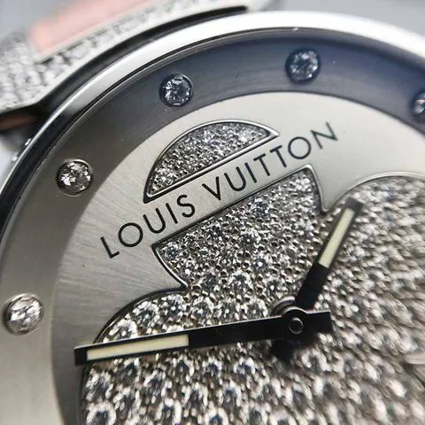 Louis Vuitton Tambour Q131P 34mm Stainless steel Silver 5