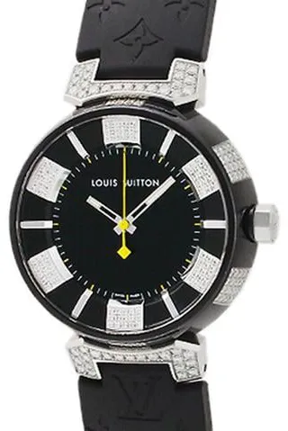 Louis Vuitton Tambour Q131Q 34mm Stainless steel Black