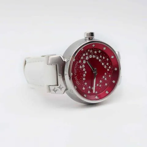 Louis Vuitton Tambour Q13M2 34mm Stainless steel Red 7