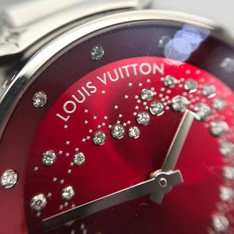 Louis Vuitton Tambour Q13M2 34mm Stainless steel Red 2