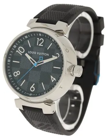 Louis Vuitton Tambour QA073 41.5mm Stainless steel Black 4