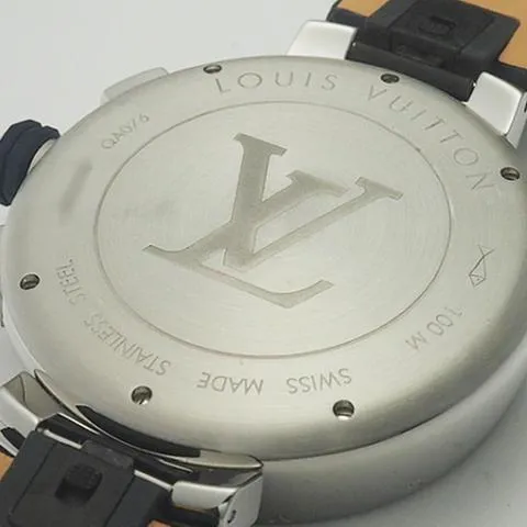 Louis Vuitton Tambour V QA076 46mm Stainless steel Blue 3