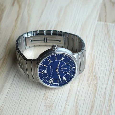 Louis Vuitton Tambour W1ST20 40mm Stainless steel Blue 4