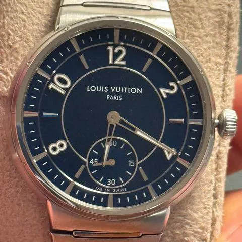 Louis Vuitton Tambour W1ST20 40mm Stainless steel Blue 6