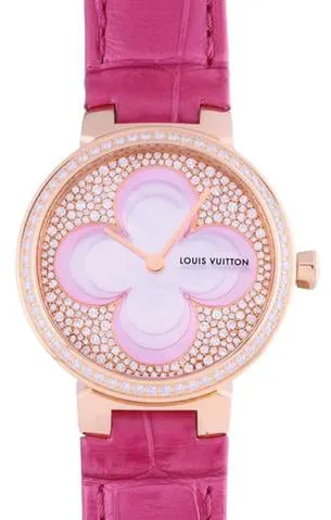 Louis Vuitton Q1K0B 27mm Rose gold Mother-of-pearl