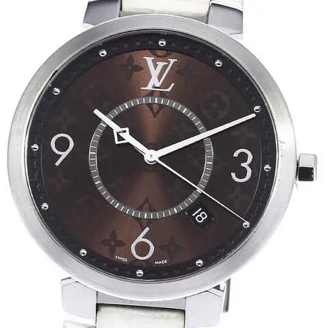 Louis Vuitton QA005 39mm Stainless steel Brown