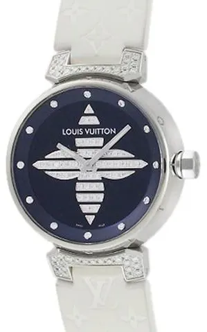 Louis Vuitton Q13MB 34mm Stainless steel Blue