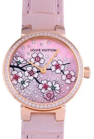 Louis Vuitton Q1K09 28mm Rose gold Mother-of-pearl