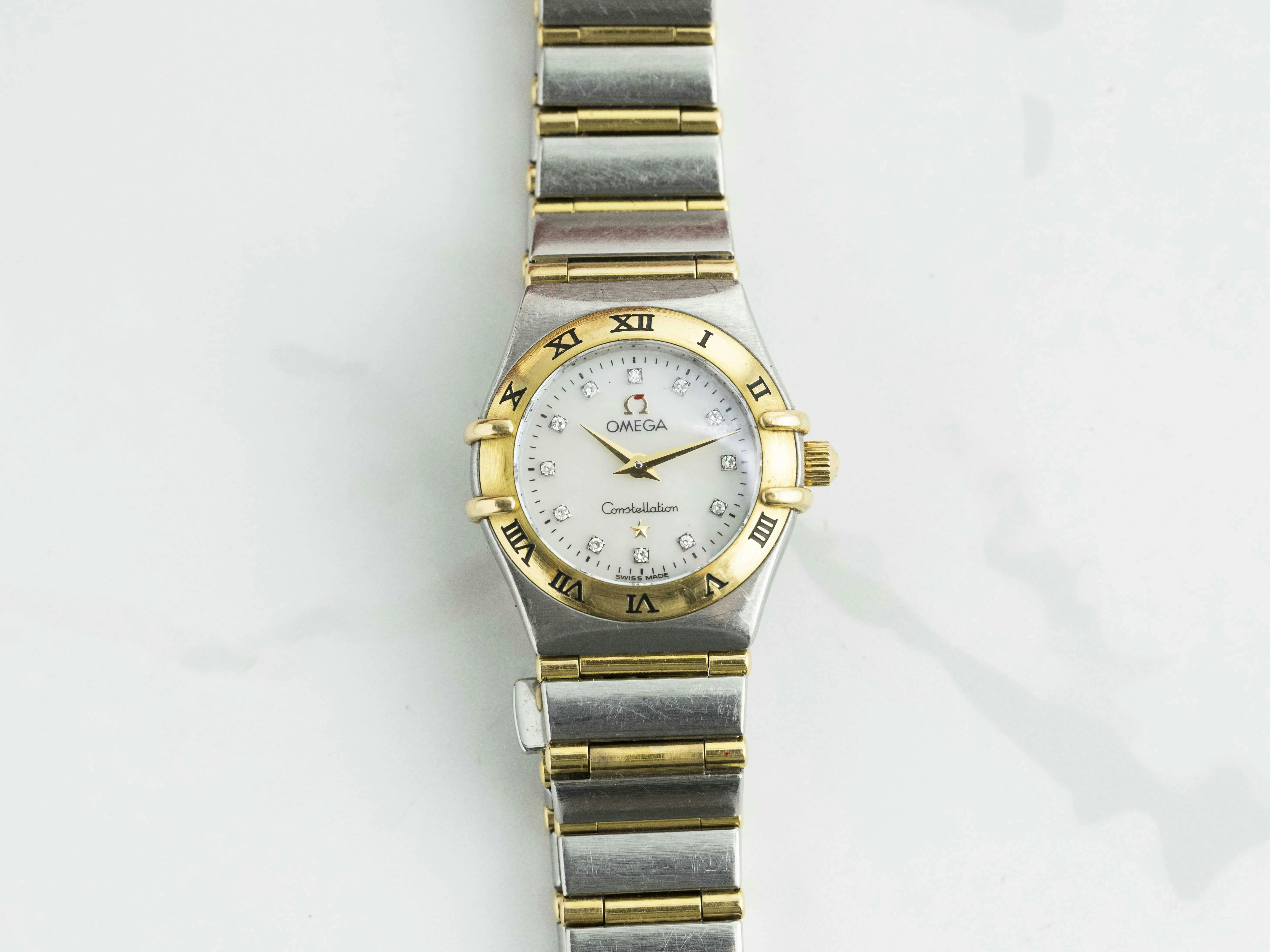 Omega Constellation 1262.75.00 22mm Yellow gold and stainless steel Mother-of-pearl 1