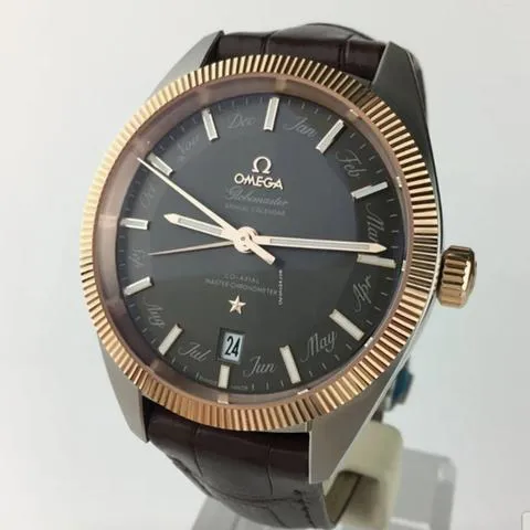 Omega Globemaster 130.23.41.22.06.001 41mm Yellow gold and Stainless steel Gray