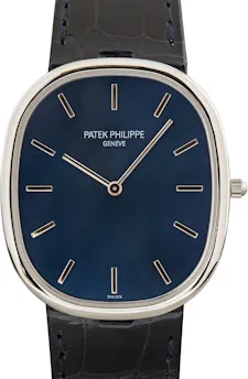 Patek Philippe Golden Ellipse 5738P-001 34.5mm Platinum Blue