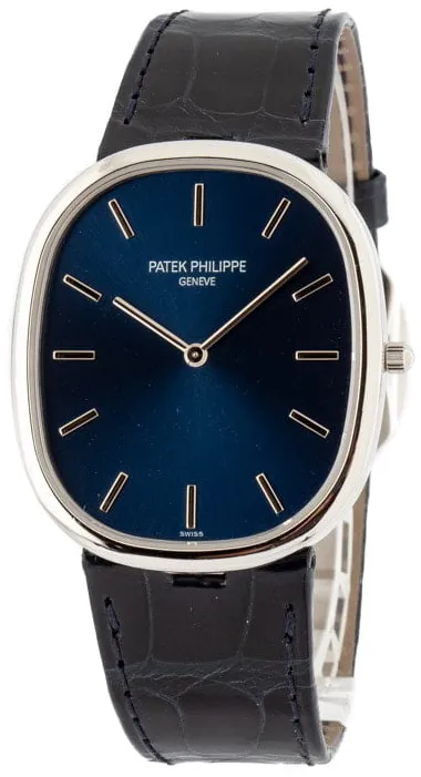 Patek Philippe Golden Ellipse 5738P-001 34.5mm Platinum Blue 1