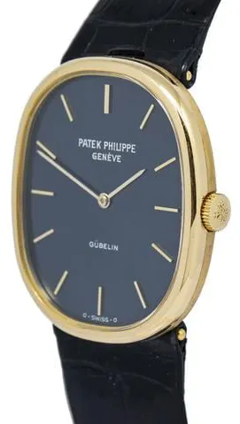 Patek Philippe Golden Ellipse 27mm Yellow gold Blue 2