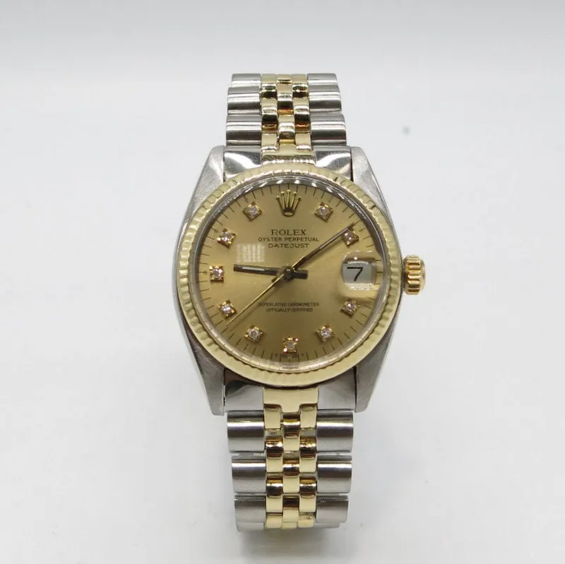 Rolex Datejust 6827 31mm Yellow gold •