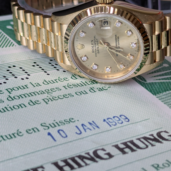 Rolex Lady-Datejust 69178 26mm Yellow gold Champagne 3