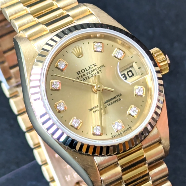 Rolex Lady-Datejust 69178 26mm Yellow gold Champagne 5