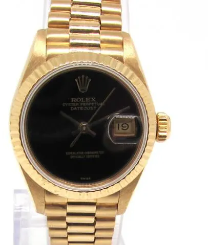 Rolex Lady-Datejust 69178 26mm Yellow gold Black