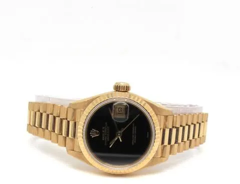 Rolex Lady-Datejust 69178 26mm Yellow gold Black 2