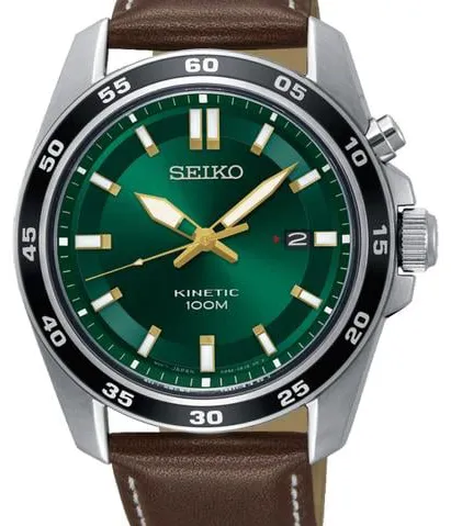 Seiko Kinetic SKA791P1 42.5mm Stainless steel Green