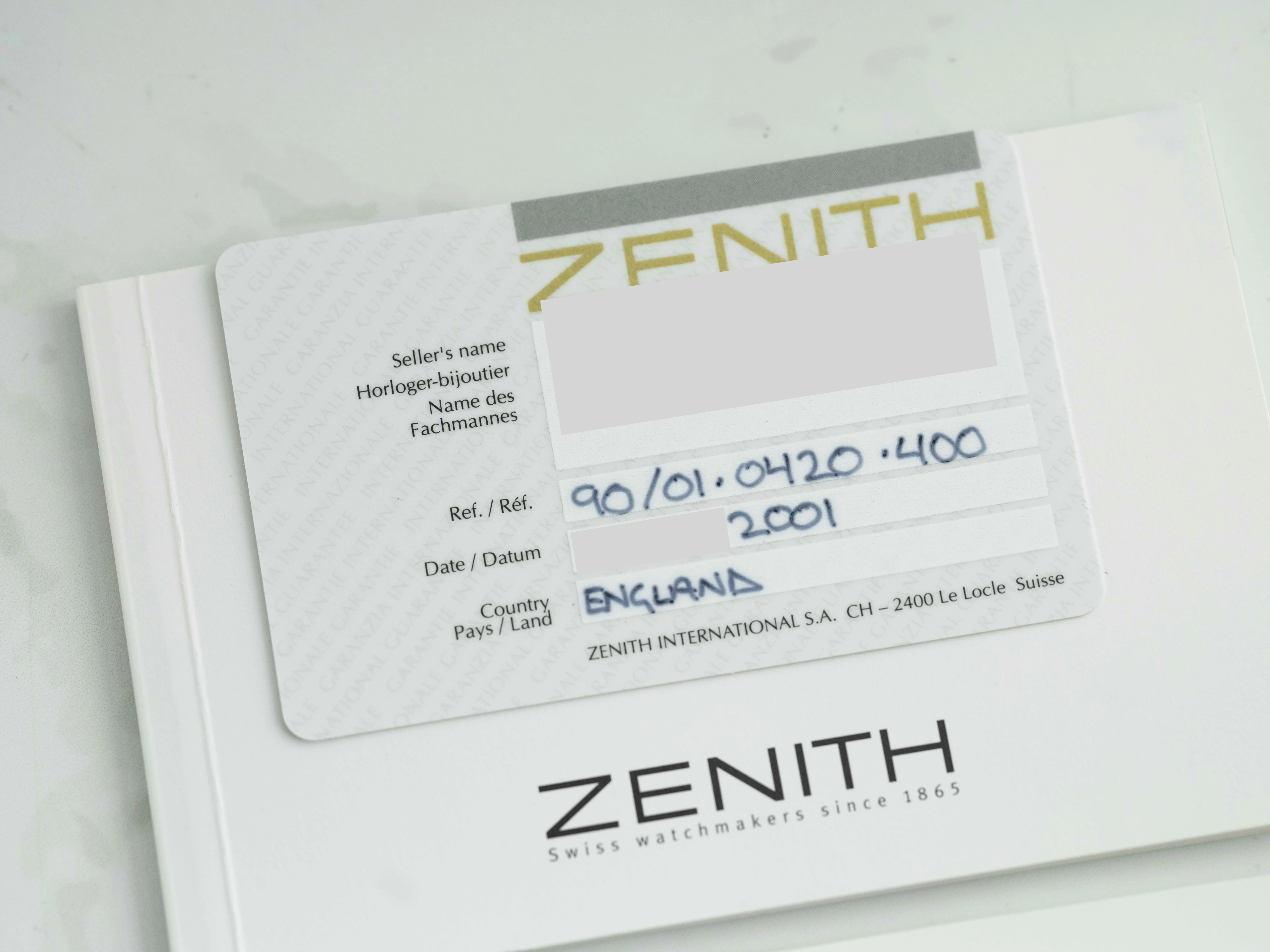 Zenith El Primero Class 4 90/01 0420 400 35mm Stainless steel Silver 15