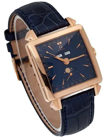 Omega Museum 5701.80.03 41.5mm Rose gold Blue