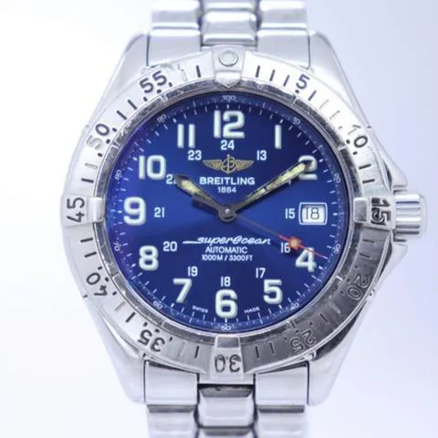 Breitling Superocean A17340 41mm Stainless steel Blue 1