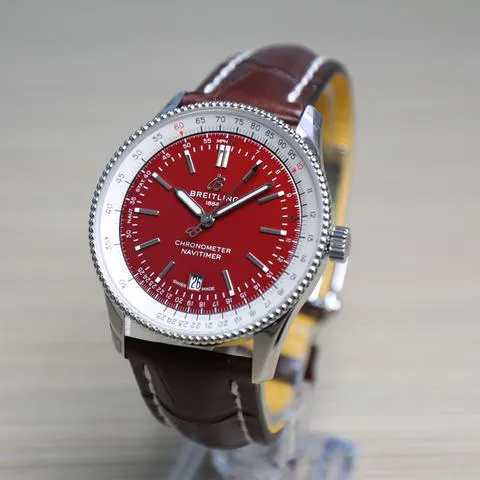 Breitling Navitimer A173265A1K1P1 41mm Stainless steel Red