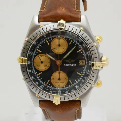 Breitling Chronomat 81950 39mm Yellow gold and stainless steel Black