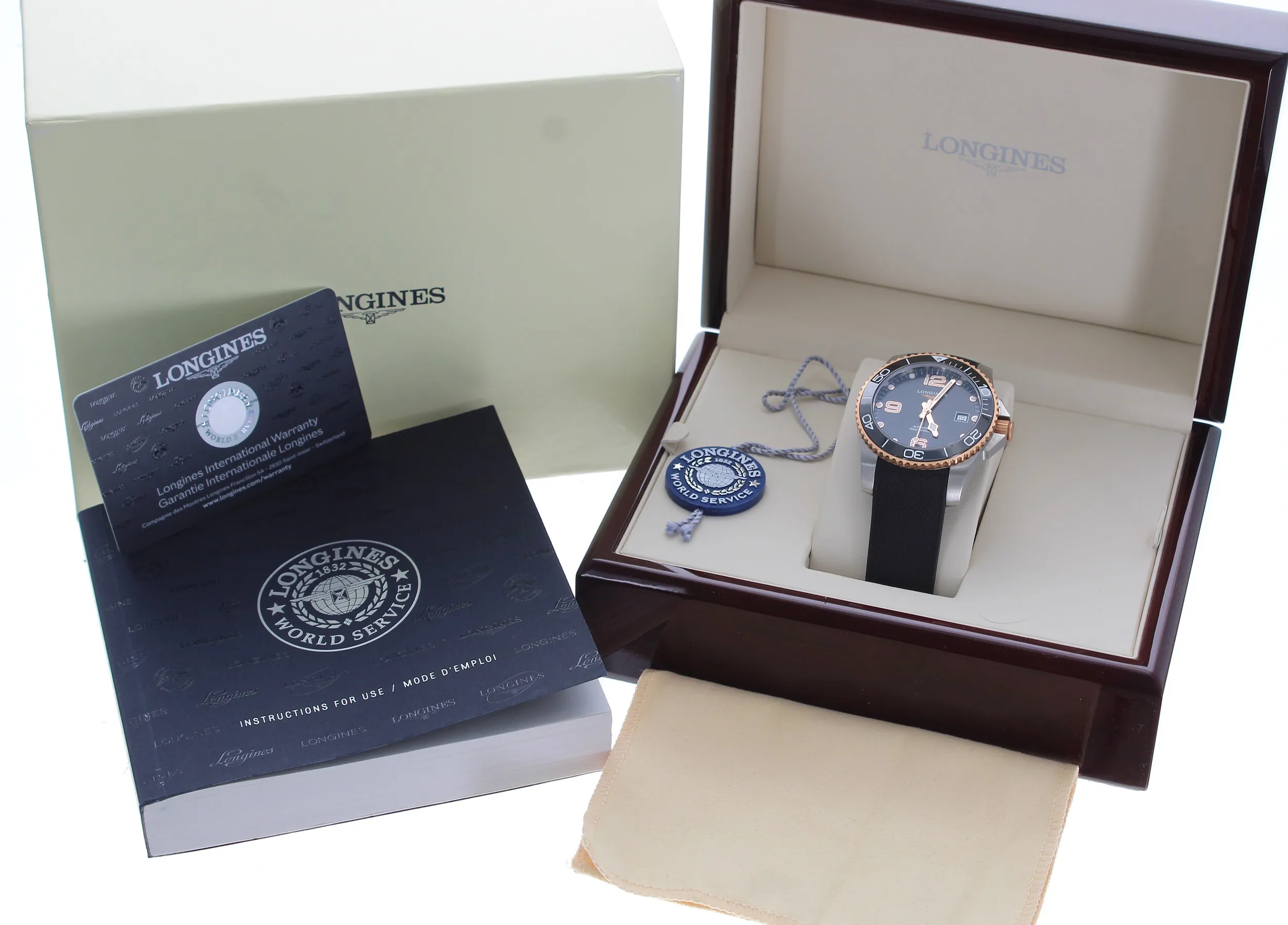 Longines HydroConquest L3.781.3 41mm Stainless steel and ceramic Black 2