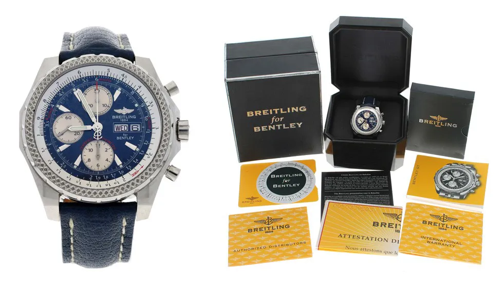 Breitling for Bentley A13362 47mm Stainless steel Blue