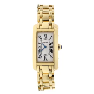 Cartier Tank Américaine 2482 Yellow gold Silver