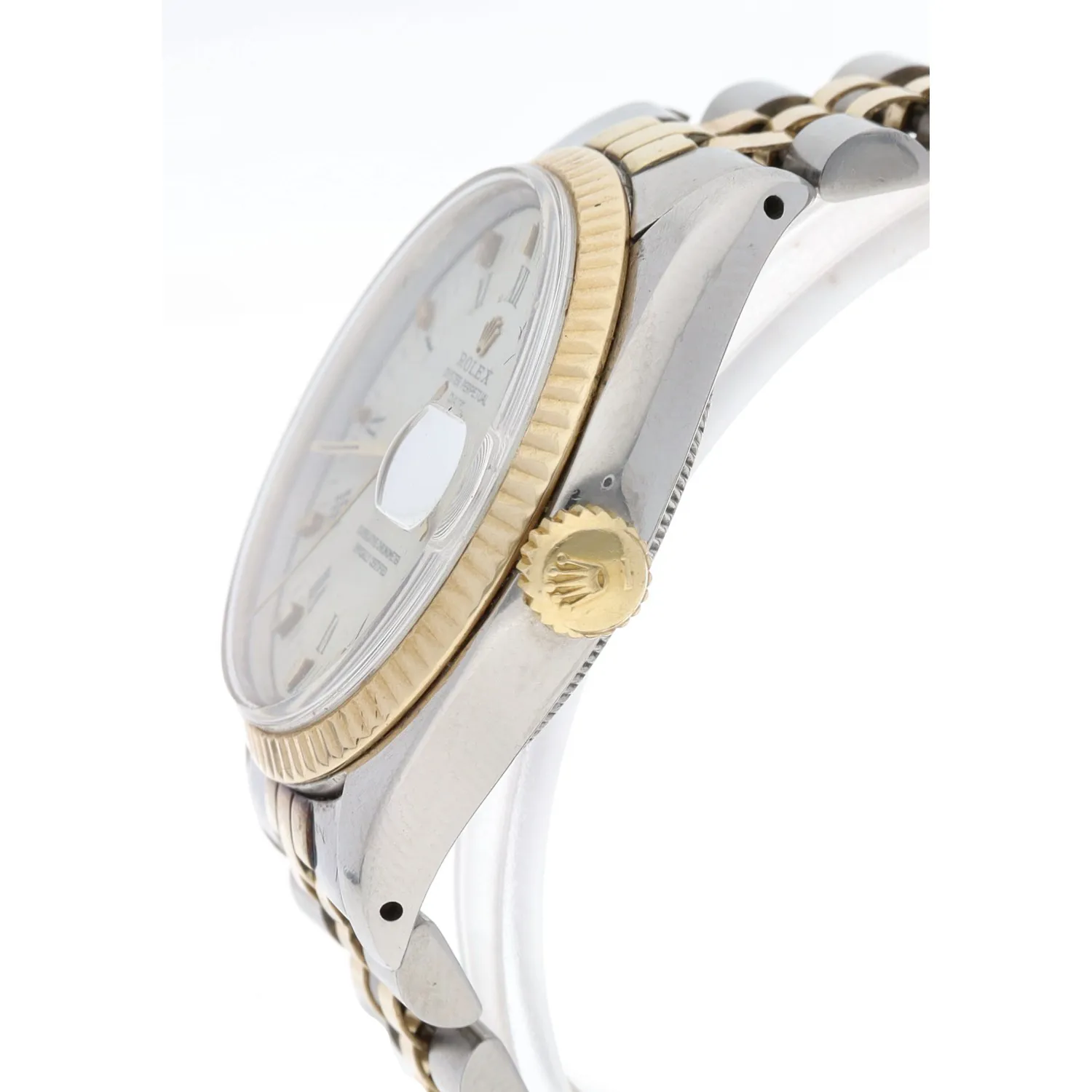Rolex Oyster Perpetual Date 1500 34mm Stainless steel and yellow gold White 4