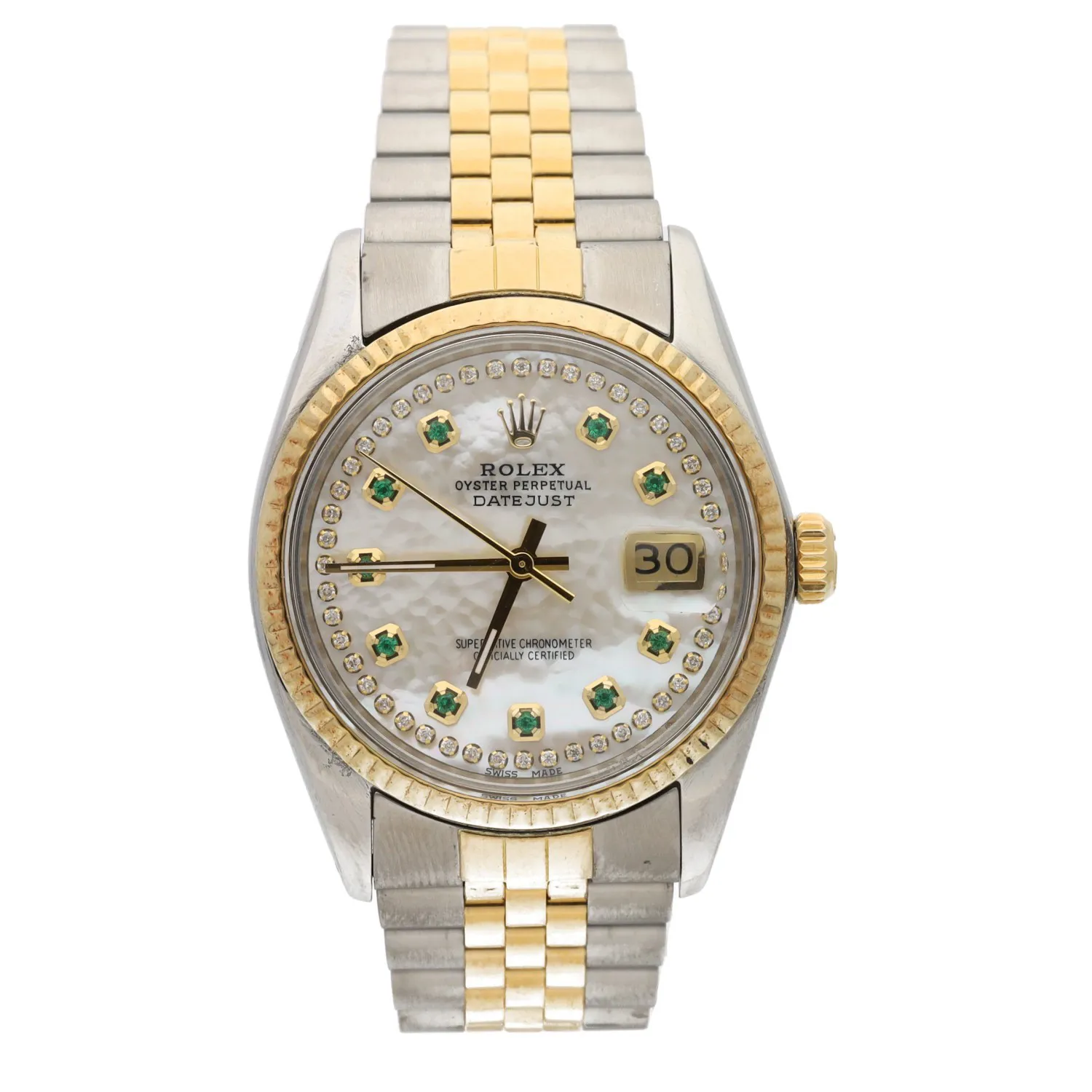 Rolex Datejust 36 16013 36mm Stainless steel and yellow gold Mother-of-pearl