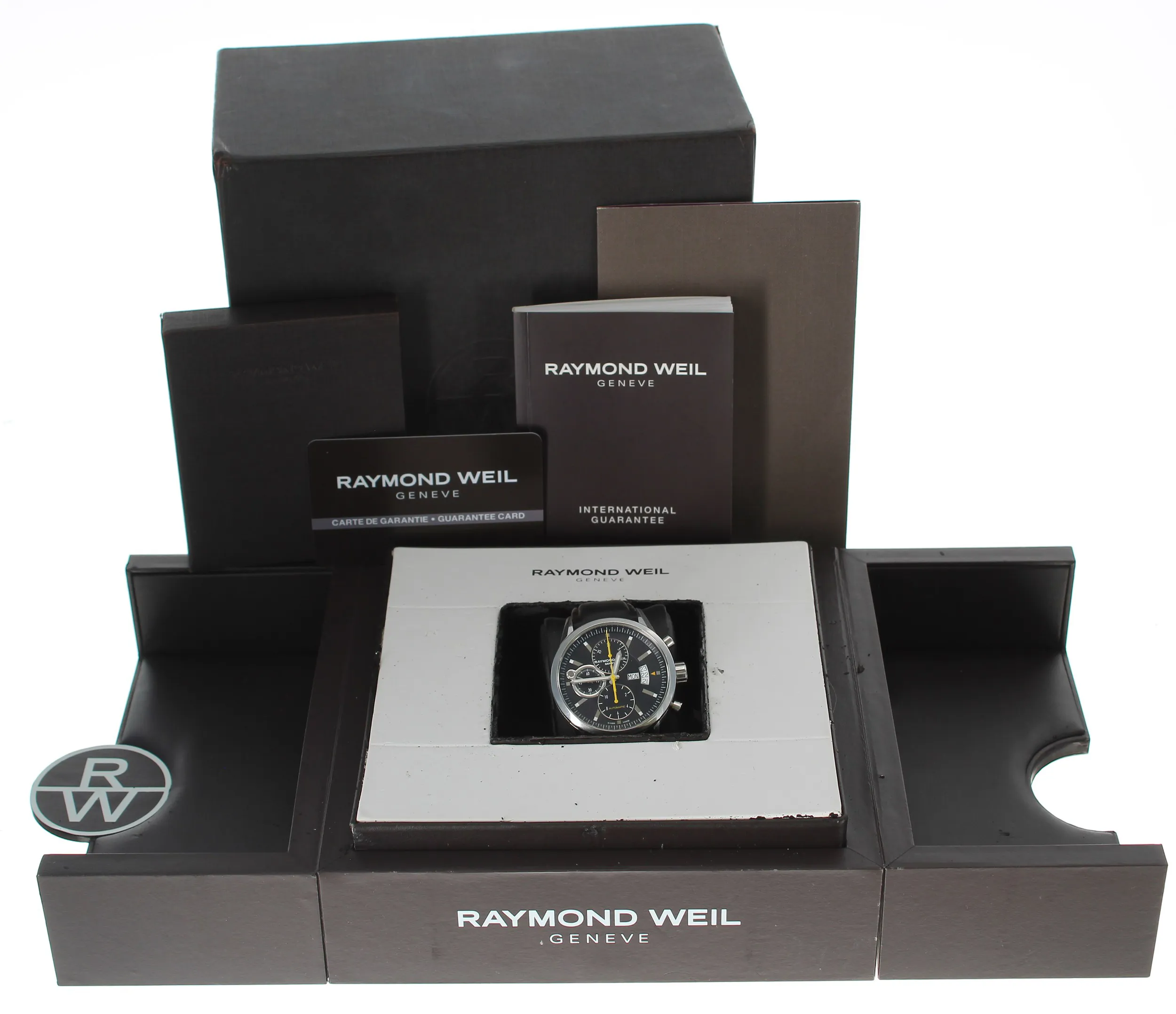 Raymond Weil Freelancer 7730 42mm Stainless steel Black 2