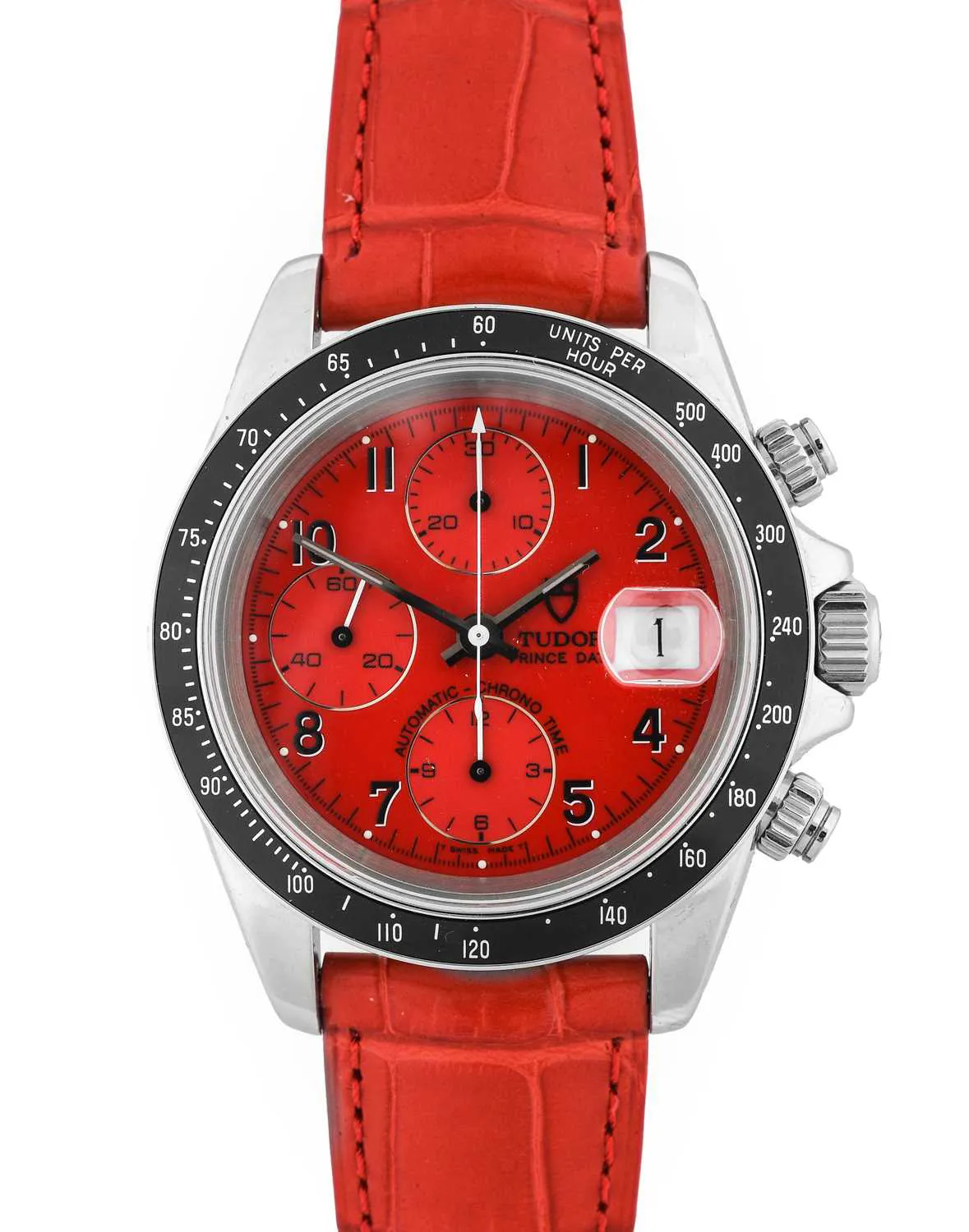 Tudor Prince Date 79260P 40mm Stainless steel Red