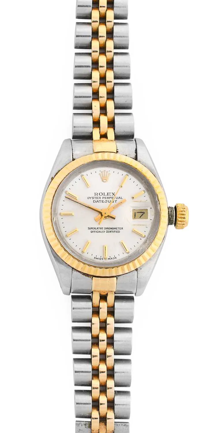 Rolex Datejust 6917 26mm Yellow gold and stainless steel Silver